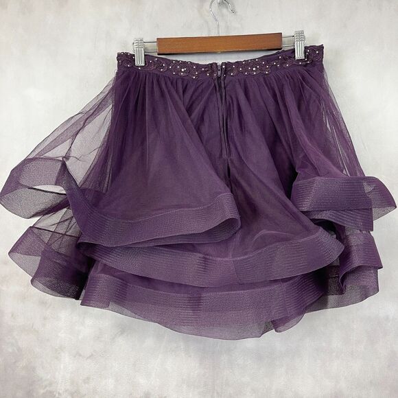 Say Yes To The Dress Mesh Skirt Juniors 11 Fairycore Whimsigoth Bling Tutu Glam - Picture 3 of 8